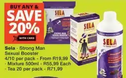 Checkers Hyper Sela Strong Man Sexual Booster offer