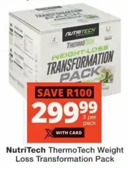 Checkers Hyper NutriTech Thermo Tech Weight Loss Transformation Pack offer