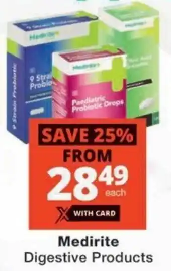 Checkers Hyper Medirite Digestive Products offer