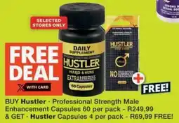 Checkers Hyper Hustler Professional Strength Male Enhancement Capsules offer