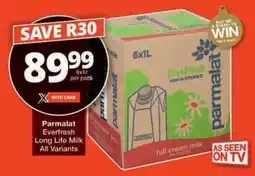 Checkers Hyper Parmalat Everfresh Long Life Milk All Variants offer