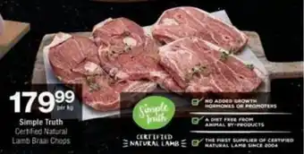 Checkers Hyper Simple Truth Certified Natural Lamb Braai Chops offer