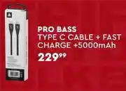 Edgars Pro Bass Type C Cable + Fast Charge + 5000 mAh offer