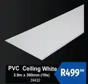 K Carrim PVC Ceiling White 3.9m x 300mm (10s) 39432 offer