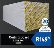 K Carrim Ceiling Board 3.0 x 1.2m 35053 offer