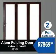 K Carrim Alum Folding Door 2.4m 3 Panel 32384 offer