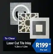 K Carrim Laser Cut Tile Inlay .2m x 1.2m-Per Set offer