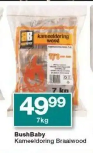 Checkers BushBaby Kameeldoring Braaiwood 7kg offer