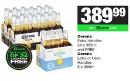 Spar Tops Corona Extra Handies offer