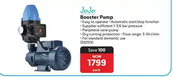 Makro JoJo Booster Pump offer