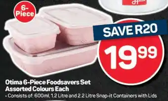 Pick n Pay Otima 6-Piece Foodsavers Set offer