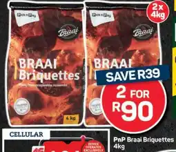 Pick n Pay PnP Braai Briquettes 4kg offer