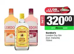 Spar Tops Gordon's London Dry Gin offer