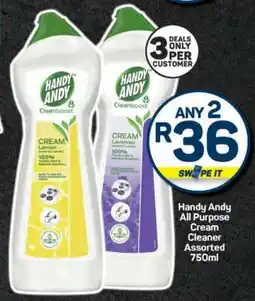 Pick n Pay Handy Andy All Purpose Cream Cleaner Assorted 750ml offer