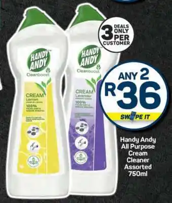 Pick n Pay Handy Andy All Purpose Cream Cleaner Assorted 750ml offer