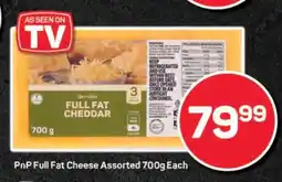Pick n Pay PnP Full Fat Cheese Assorted 700g Each offer