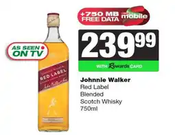 Spar Tops Johnnie Walker Red Label offer