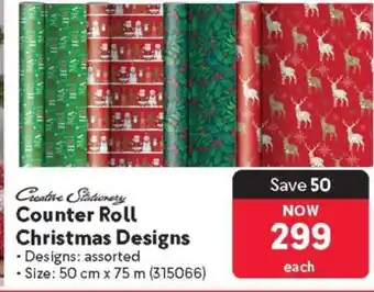 Makro Counter Roll Christmas Designs offer