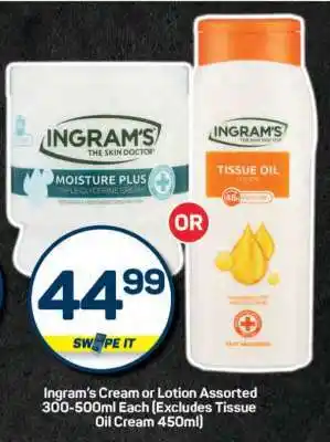 Pick n Pay Ingram's Cream or Lotion Assorted offer