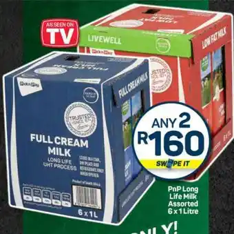 Pick n Pay PnP Long Life Milk Assorted offer