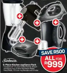 Pick n Pay Sunbeam 6-Piece Kitchen Appliance Pack offer