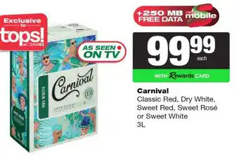 Spar Tops Carnival offer