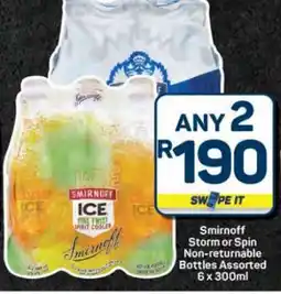Pick n Pay Hypermarket Smirnoff Storm or Spin offer
