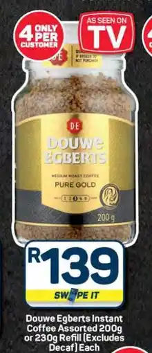 Pick n Pay Hypermarket Douwe Egberts Instant Coffee offer