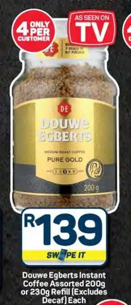 Pick n Pay Hypermarket Douwe Egberts Instant Coffee offer
