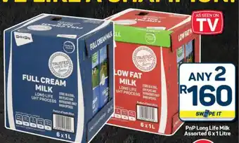 Pick n Pay Hypermarket PnP Long Life Milk Assorted 6 x 1 Litre offer