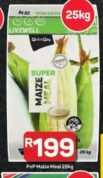 Pick n Pay Hypermarket PnP Maize Meal 25kg offer