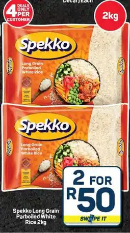 Pick n Pay Hypermarket Spekko Long Grain Parboiled White Rice 2kg offer