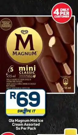Pick n Pay Hypermarket Ola Magnum Mini Ice Cream Assorted 5s Per Pack offer