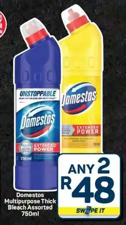 Pick n Pay Hypermarket Domestos Multipurpose Thick Bleach Assorted 750ml offer