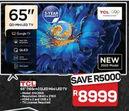 Pick n Pay Hypermarket TCL 65'' (165cm) QLED Mini LED TV offer