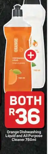 Pick n Pay Hypermarket Orange Dishwashing Liquid and All Purpose Cleaner offer