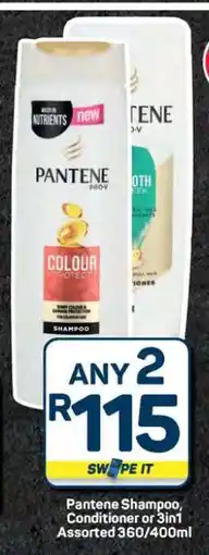 Pick n Pay Hypermarket Pantene Shampoo, Conditioner or 3in1 offer