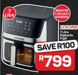Pick n Pay Hypermarket Goldair 7 Litre Digital Air Fryer offer