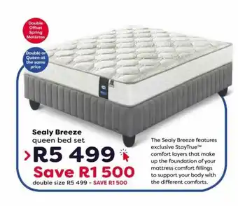 The Bed Store Sealy Breeze Queen Bed Set offer