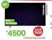 Fair Price Toshiba Television 55 UHD 4K SMart 23-804 offer