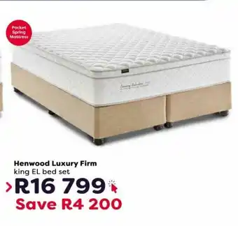 The Bed Store Henwood Luxury Firm King EL Bed Set offer
