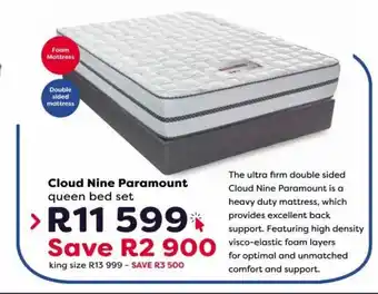 Cloud Nine Paramount Queen Bed Set