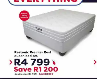 Restonic Premier Rest Queen Bed Set