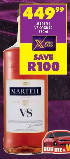 Shoprite Martell vs cognac offer