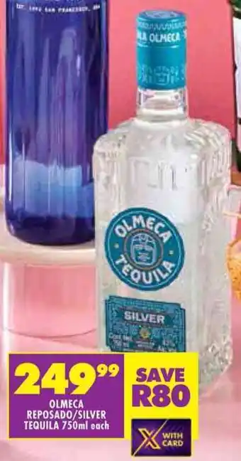 Shoprite Olmeca reposado/ silver tequila offer