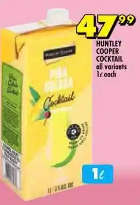 Shoprite Huntley cooper cocktail offer