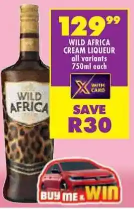 Shoprite Wild africa cream liqueur offer
