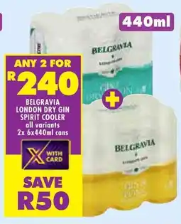 Shoprite Belgravia london dry gin spirit cooler offer