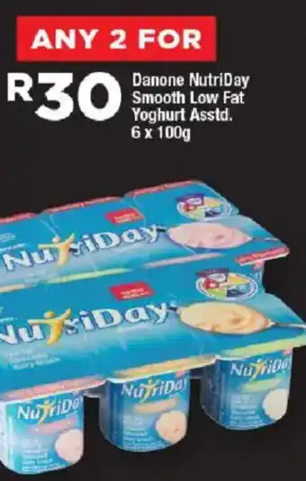 OK Foods Danone NutriDay Smooth Low Fat Yoghurt Asstd. offer