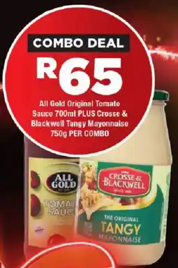 OK Foods All Gold Original Tomato Sauce PLUS Crosse & Blackwell Tangy Mayonnaise offer
